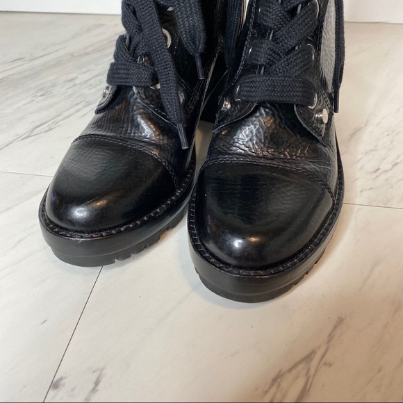 Marc Fisher Wyomi Lace Up Platform Leather Boot 6M - Picture 11 of 14